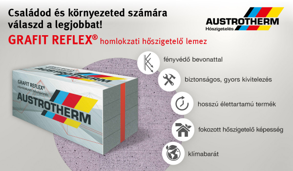 Miért válasszuk a GRAFIT REFLEX homlokzati hőszigetelést?